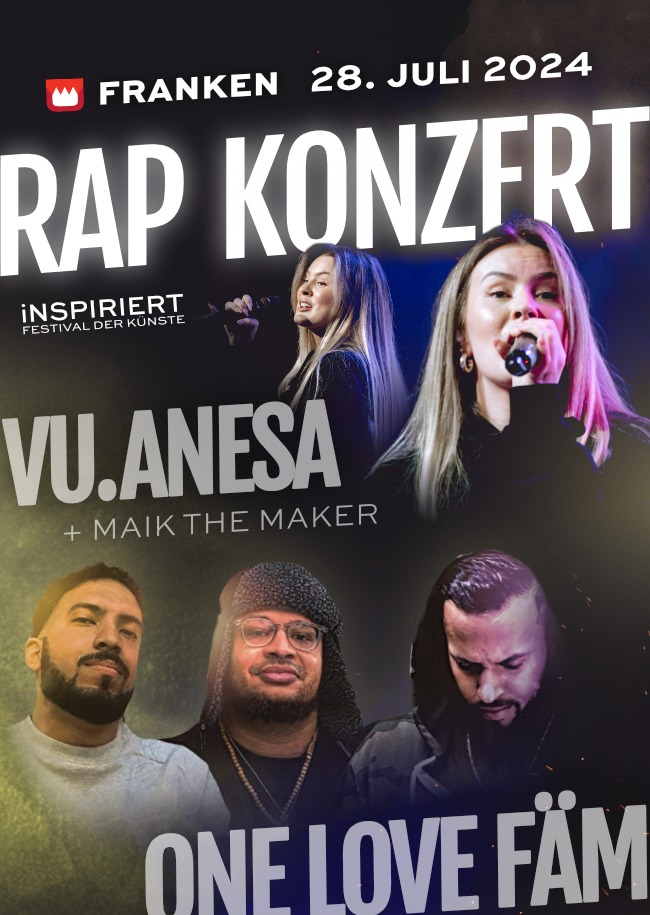 RAP-KONZERT mit VU.ANESA + ONE LOVE FÄM